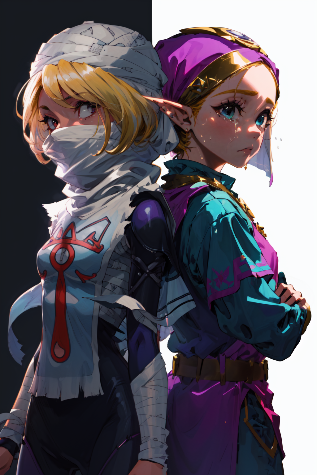 00356-1269579181-masterpiece,best quality,2girls,(standing,back-to-back),simple background,black and white background,_AND 2girls,standing,back-t.png